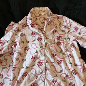 Vintage Victoria’s Secret Button Down Pajama Set Pink Coquette Feminine Y2K